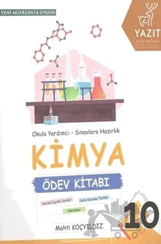 Yazıt 10. Sınıf Kimya Ödev Kitabı – Mehti Koçyıldız – Yazıt Yayıncılık kitap kapağı