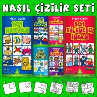 Nasıl Çizilir Seti (6 Kitap Takım) – Dan Green – Kuzey Yayınları kitap kapağı