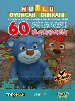 Mutlu Oyuncak Dükkanı - Eğlenceli Ve Etkinlikli 60 Matematik Kitabı – Kolektif – Gong Çocuk kitap kapağı