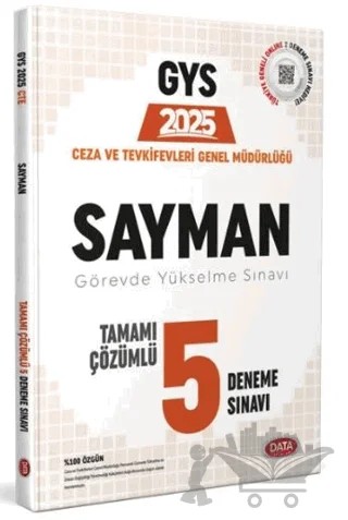2025 Ceza ve Tevkifevleri Sayman GYS Tamamı Çözümlü 5 Deneme Sınavı – Kolektif – Data Yayınları kitap kapağı
