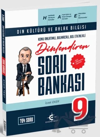 Eker Test 9. Sınıf Din Kültürü ve Ahlak Bilgisi Konu Anlatımlı Soru Bankası – İzzet Eker – Eker Test Yayınları kitap kapağı