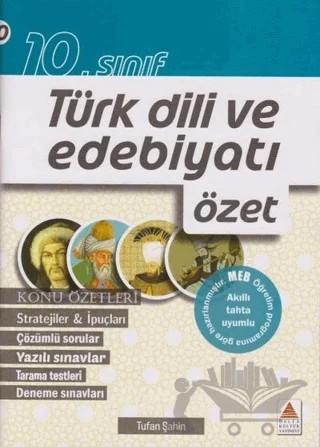 10. Sınıf Türk Dili ve Edebiyatı Özet – Tufan Şahin – Delta Kültür Yayınevi kitap kapağı