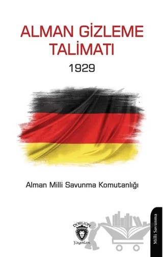 Alman Gizleme Talimatı 1929 – Kollektif – Dorlion Yayınları kitap kapağı