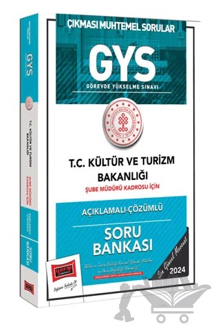2024 GYS Kültür ve Turizm Bakanlığı Şube Müdürü Kadrosu İçin Açıklamalı Çözümlü Soru Bankası – Kolektif – Yargı Yayınevi kitap kapağı