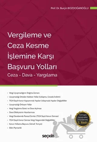 Vergileme ve Ceza Kesme İşlemine Karşı Başvuru Yolları – Burçin Bozdoğanoğlu – Seçkin Yayıncılık kitap kapağı