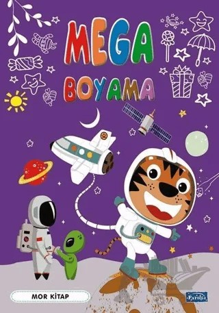 Mega Boyama-Mor Kitap – Kolektif – Parıltı Yayınları kitap kapağı