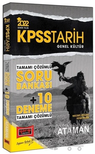 2022 KPSS Genel Kültür Tarih Ataman Tamamı Çözümlü Soru Bankası ve 10 Deneme – Kolektif – Yargı Yayınevi kitap kapağı