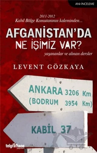 Afganistan’da Ne İşimiz Var? – Levent Gözkaya – Telgrafhane Yayınları kitap kapağı