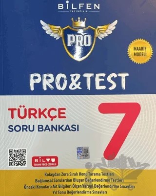 7. Sınıf Pro Pro&test Türkçe Soru Bankası – Kolektif – Bilfen Yayıncılık kitap kapağı
