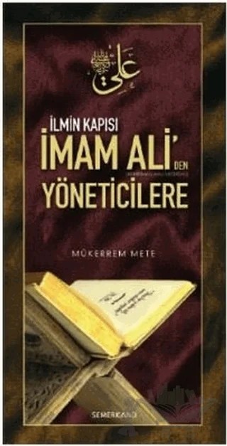 İmam Ali'den Yöneticilere – Mükerrem Mete – Semerkand Yayınları kitap kapağı