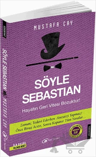 Söyle Sebastian – Mustafa Çay – Çay Yayınları kitap kapağı