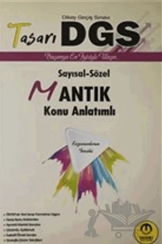 DGS Sayısal-Sözel Mantık Konu Anlatımlı – Kolektif – Tasarı Eğitim Yayınları kitap kapağı