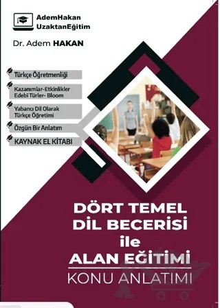 ÖABT Türkçe Dört Temel Dil Becerisi ile Alan Eğitimi Konu Anlatımı – Hasan Kapdan, Betül Çangır – Adem Hakan kitap kapağı