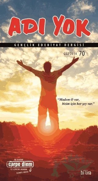 Adı Yok Gençlik Edebiyat Dergisi Sayı: 70 – Carpe Diem Kitapları kitap kapağı