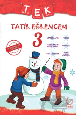3. Sınıf Tek Tatil Eğlencem – Kolektif – Palme Yayınları kitap kapağı
