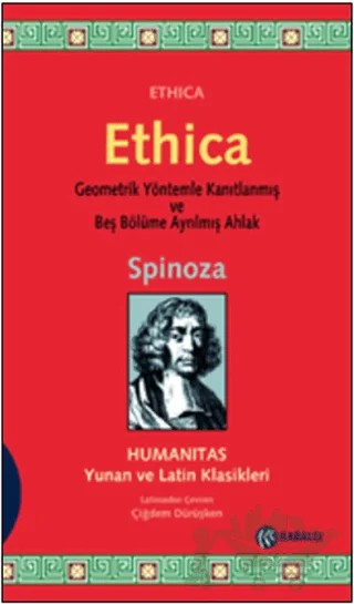Ethica – Benedictus de Spinoza – Kabalcı Yayınevi kitap kapağı