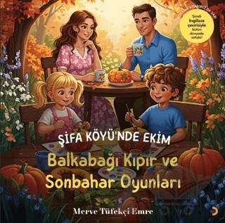 Şifa Köyü’nde Ekim – Balkabağı Kıpır ve Sonbahar Oyunları – Merve Tüfekçi Emre – Cinius Yayınları kitap kapağı