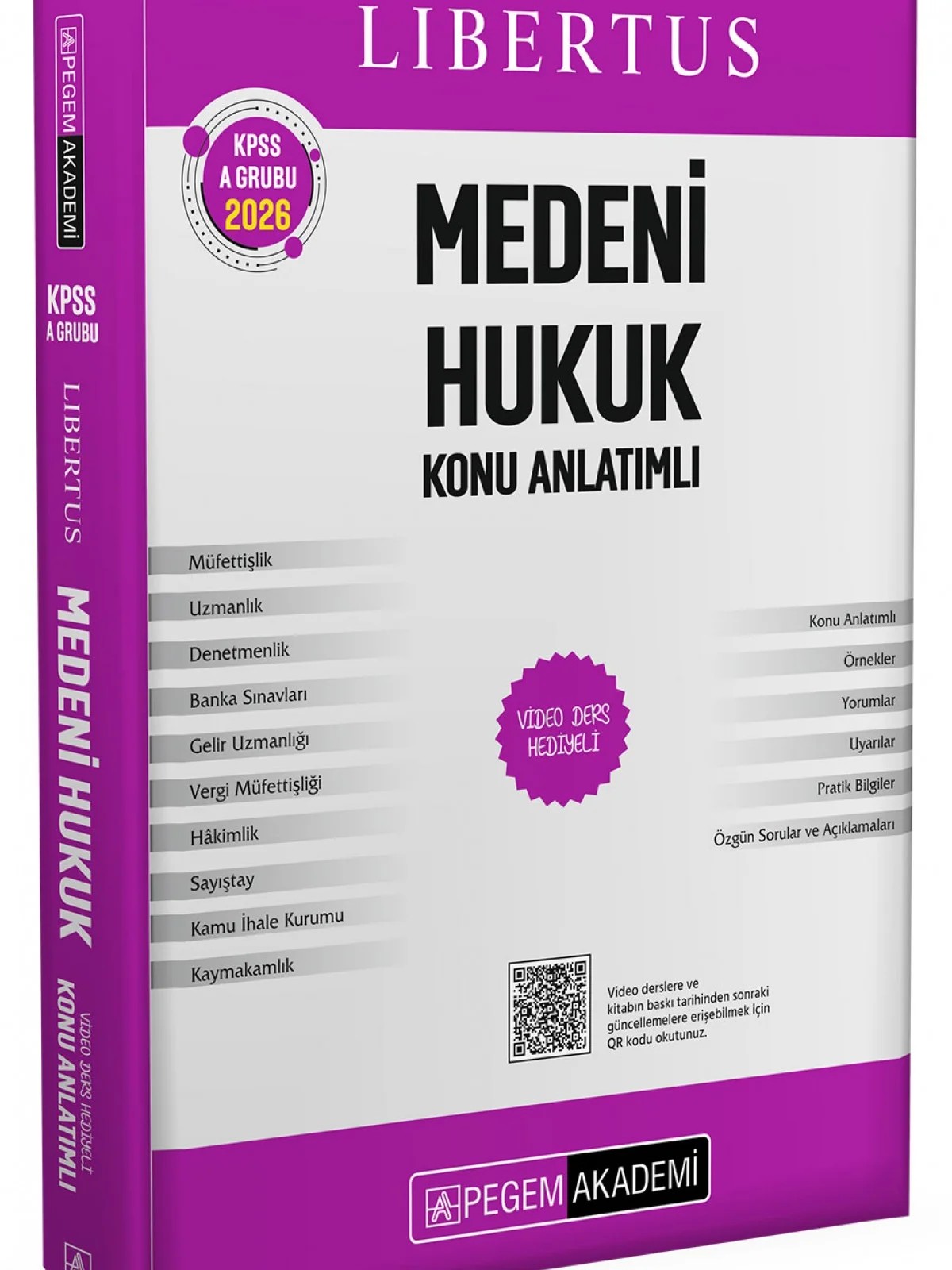 KPSS A Grubu Libertus Medeni Hukuk Konu Anlatımlı – Kitap İçerisinde Aktivasyon Kodu İle Aktif Edilen Video Ders İçerikleri İle – Pegem Akademi Yayıncılık kitap kapağı