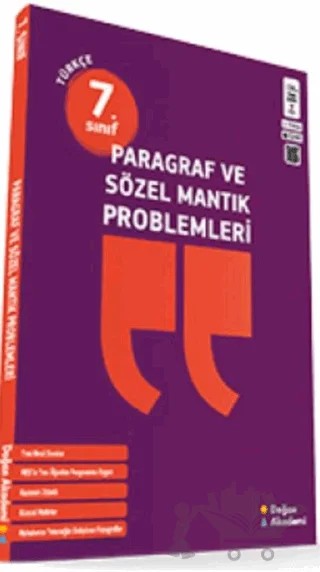 7. Sınıf Paragraf ve Sözel Mantık Problemleri Soru Bankası – Kolektif – Doğan Akademi kitap kapağı