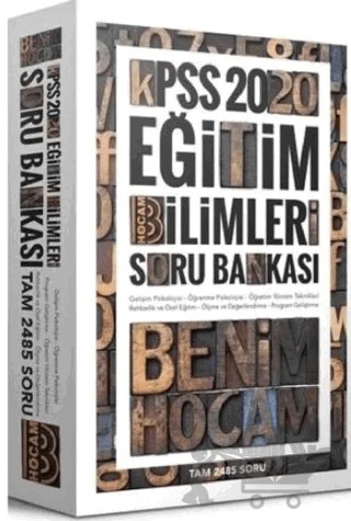 KPSS Eğitim Bilimleri Soru Bankası Tek Kitap – Kolektif – Benim Hocam Yayınları kitap kapağı
