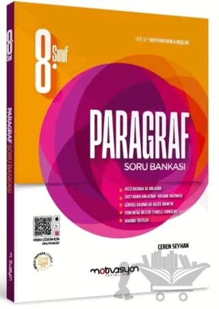 8. Sınıf Paragraf Soru Bankası – Ceren Seyhan – Motivasyon Yayınları kitap kapağı