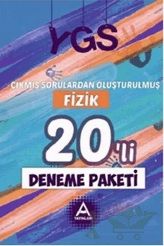 YGS  Fizik 20'li Deneme Paketi – Kolektif – A Yayınları kitap kapağı