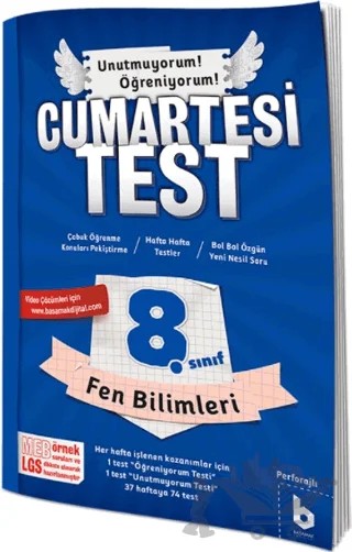 8. Sınıf LGS Fen Bilimleri Cumartesi Test – Kolektif – Basamak Yayınları kitap kapağı