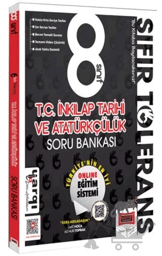 8. Sınıf Ders Arkadaşım Sıfır Tolerans T.C. İnkılap Tarihi ve Atatürkçülük Soru Bankası – Kolektif – Yargı Yayınevi kitap kapağı
