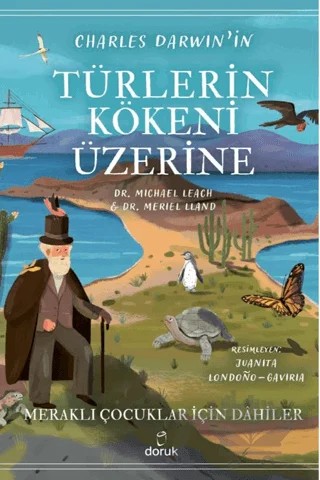 Charles Darwin’in Türlerin Kökeni Üzerine – Michael Leach, Meriel Lland – Doruk Yayınları kitap kapağı