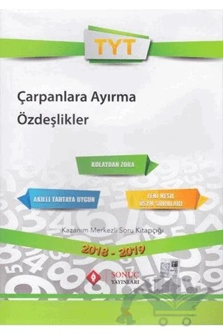 TYT Çarpanlara Ayırma Özdeşlikler – Kolektif – Sonuç Yayınları kitap kapağı