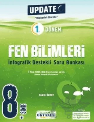 8. Sınıf Fen Bilimleri Update 1. Dönem Soru Bankası – Kolektif – Okyanus Yayınları kitap kapağı