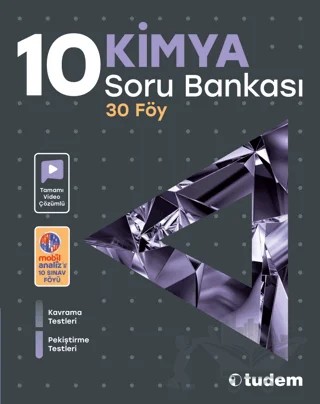 10. Sınıf Kimya Soru Bankası – Kolektif – Tudem Yayınları - Bayilik kitap kapağı