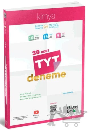 TYT Kimya 30 Deneme – Bülent Demir – Üç Dört Beş Yayınları kitap kapağı