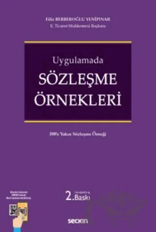 Uygulamada Sözleşme Örnekleri – Filiz Berberoğlu Yenipınar – Seçkin Yayıncılık kitap kapağı