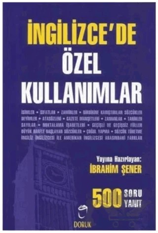 İngilizce’de Özel Kullanımlar 500 Soru - 500 Yanıt – Kolektif – Doruk Yayınları kitap kapağı