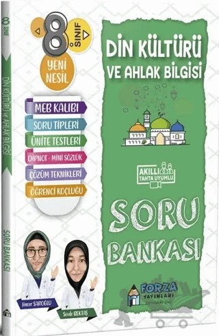 8. Sınıf Din Kültürü Ve Ahlak bilgisi Soru Bankası – Hacer Saroğlu, Sevde Bektaş – Forza Yayınları kitap kapağı