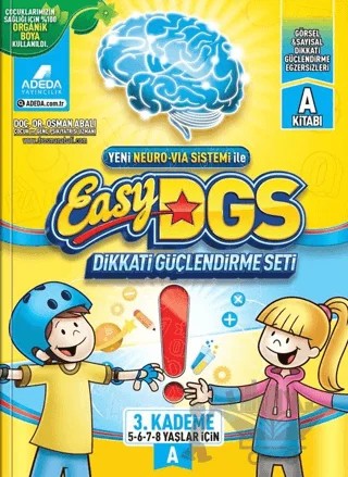 Easy Dikkati Güçlendirme Seti 5/8 Yaş A – Osman Abalı – Adeda Yayınları kitap kapağı
