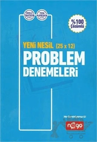 YKS Yeni Nesil 25x12 Problem Denemeleri – Kolektif – Nego Yayınları kitap kapağı