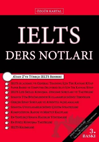 IELTS Ders Notları – Özgür Kartal – Sokak Kitapları Yayınları kitap kapağı