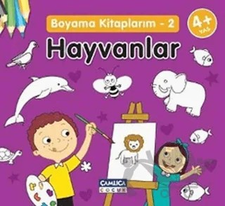 Boyama Kitaplarım - 2 Hayvanlar – Kolektif – Çamlıca Çocuk Yayınları kitap kapağı