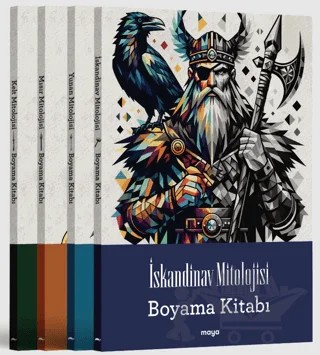 Maya Mitoloji Boyama Seti - 4 Kitap – Kolektif – Maya Kitap kitap kapağı