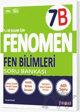 7. Sınıf Fen Bilimleri Fenomen Soru Bankası – Ali Aydın – Fenomen Yayınları kitap kapağı