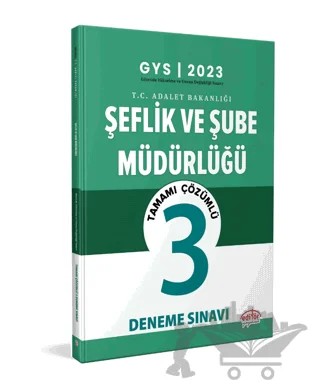 Adalet Bakanlığı Şube Müdürü Merkez) - Şef Merkez) GYS Çözümlü 3 Deneme Sınavı – Kolektif – Editör Yayınevi kitap kapağı