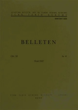 Belleten Sayı: 41 Cilt: 11 – Türk Tarih Kurumu Yayınları kitap kapağı