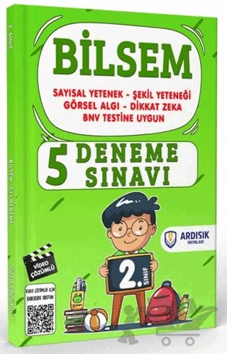 2. Sınıf 5’li Bilsem Deneme Sınavı Tamamı Video Çözümlü – Kollektif – Ardışık Yayınları kitap kapağı