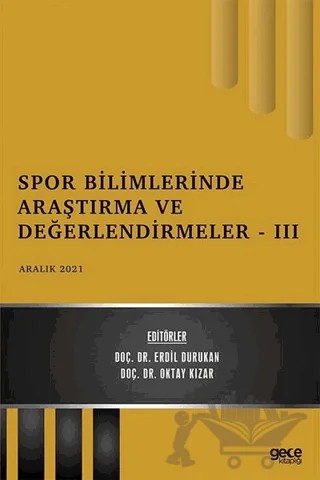 Spor Bilimlerinde Araştırma ve Değerlendirmeler - III – Kolektif – Gece Kitaplığı kitap kapağı