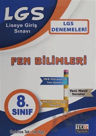 LGS Fen Bilimleri Denemesi 8. Sınıf – Kolektif – Tekiz Yayıncılık kitap kapağı