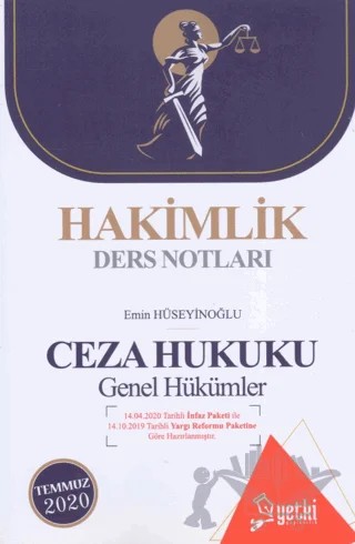 Hakimlik Ders Notları Ceza Hukuku Genel Hükümler – Emin Hüseyinoğlu – Yetki Yayınları kitap kapağı