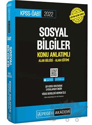2022 KPSS-ÖABT Sosyal Bilgiler Konu Anlatımlı Alan Bilgisi - Alan Eğitimi – Kolektif – Pegem Akademi Yayıncılık kitap kapağı