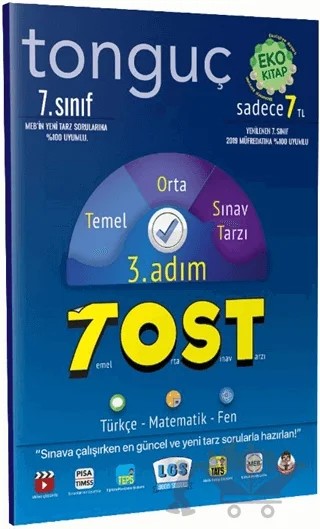 7. Sınıf TOST 3. Adım – Kolektif – Tonguç Akademi kitap kapağı
